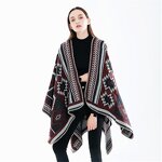 Poncho Shawl Supplier - OEM Multi Color Winter Thick Bohemia