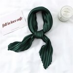 Square Scarf Supplier - OEM Women's Pleated Satin Silk Hair