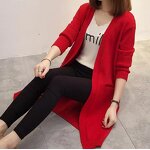 Cardigan Supplier - OEM Wholesale Plain Open Front Drape