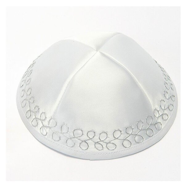 Kippah Hats Supplier - OEM Wholesale Jewish Satin Embroidery