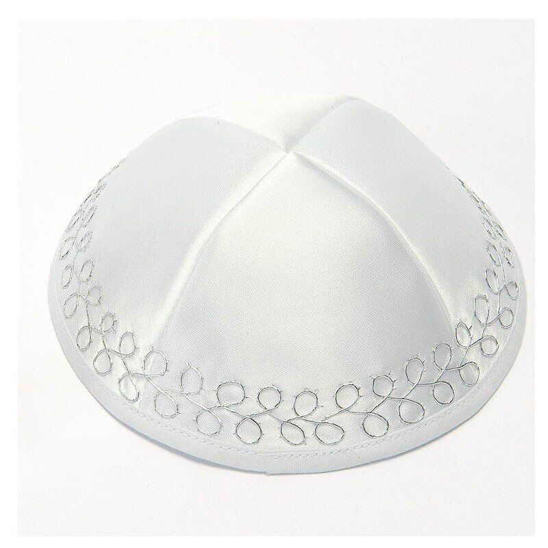 Kippah Hats Supplier - OEM Wholesale Jewish Satin Embroidery