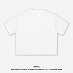T-Shirt Supplier - OEM Heavyweight Blank Drop Shoulder Crop