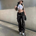 Cargo Pant Manufacturer - OEM Custom High Waist Streetwear Baggy