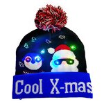 Christmas Hat Manufacturer - OEM Santa Soft Knitted LED Light