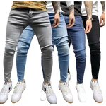 Jeans Manufacturer - OEM Elastic Slim Men's Solid Color Trousers