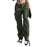 Cargo Pant Supplier - OEM Custom Vintage Pockets High Waist