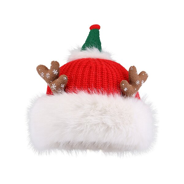 Trapper Hat Factory - OEM Warm Jacquard Reindeer Polar Fleece