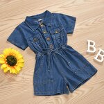 Denim Dress Set Supplier - OEM Sweet Design Girls Woven Jeans