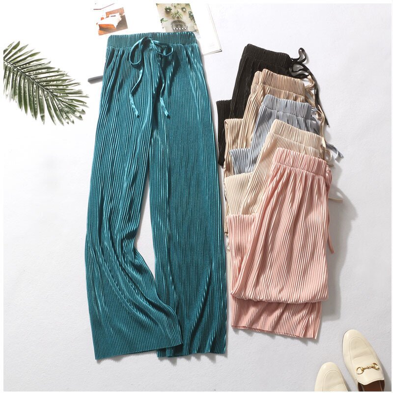 Overalls Factory - OEM Autumn Wide Leg Elastic High Waist