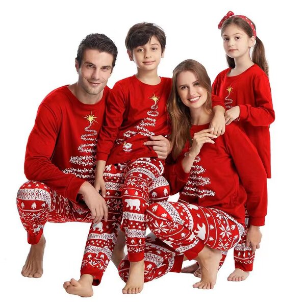 Christmas Pajamas Supplier - OEM Printed Matching Family Xmas Set