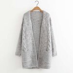 Cardigan Supplier - OEM Hot Sale Soft V-neck Knitted Mid-length