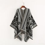 Poncho Shawl Supplier - OEM Multi Color Winter Thick Bohemia
