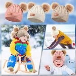 Baby Set Manufacturer - OEM 3 Pcs Custom Logo Winter Knitted