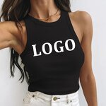 Crop Top Factory - OEM Custom Print Ladies Cotton Knitted
