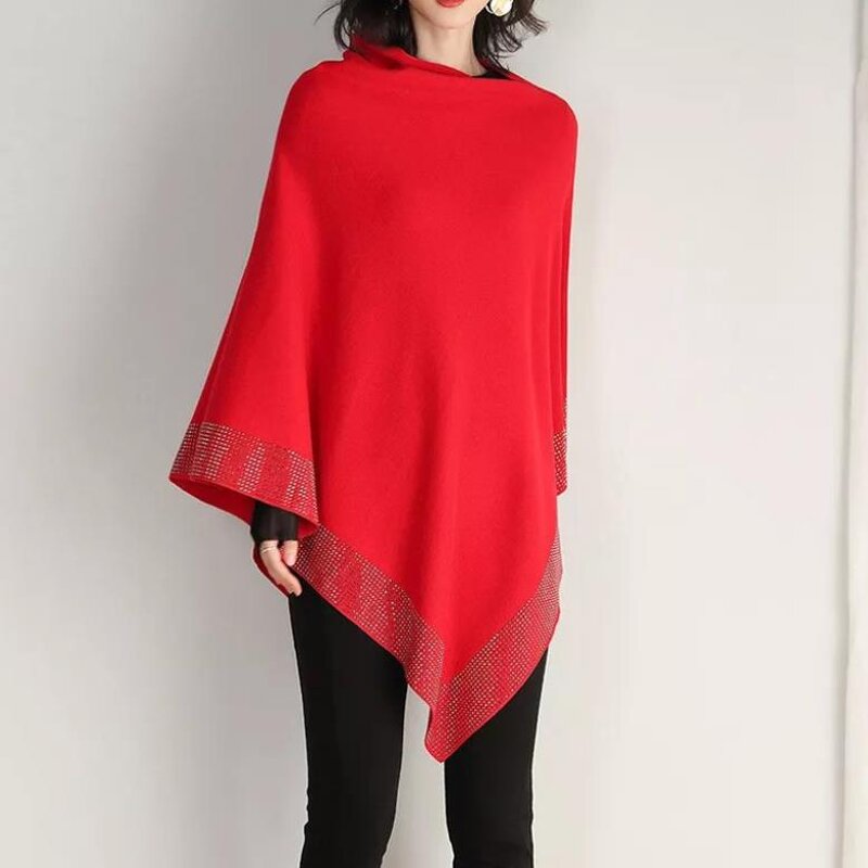 Shawl Coat Manufacturer - OEM Shiny Wool Cape Shawls Ponchos