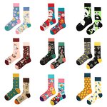 Sport Socks Supplier - OEM Custom Logo Print Bamboo Cotton Crew