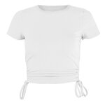 Crop Top Factory - OEM Women's Custom Logo Print Short Sleeves