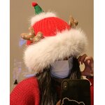 Trapper Hat Factory - OEM Warm Jacquard Reindeer Polar Fleece