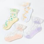 Ankle Socks Factory - OEM Summer Spring Silk Glitter Star