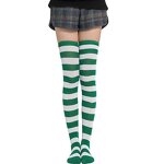 Thigh High Socks Supplier - OEM Fashion British Wind Stripe Sexy
