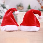Santa Hat Supplier - OEM Light-Up Xmas Plush Beanies Decoration
