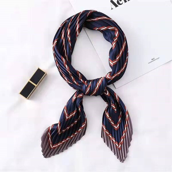 Korean Scarf Manufacturer - OEM Hot Sale Pleated Silk Neck Gaiters