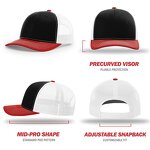 Trucker Hat Supplier - OEM Richardson 112 Custom Embroidery Leather