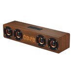 Portable Speaker Supplier - OEM KC Compliant 20W Wooden Rechargeable
