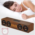 Portable Speaker Supplier - OEM KC Compliant 20W Wooden Rechargeable