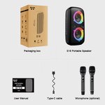 Party Box Speaker Manufacturer - OEM 80W Karaoke with Wireless Mics