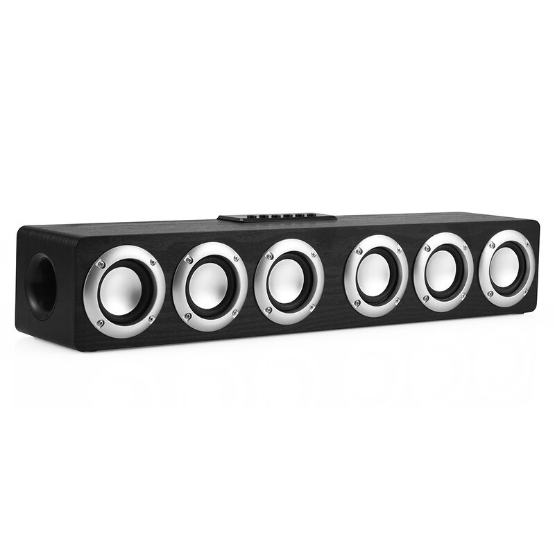 Desk Speaker Manufacturer - OEM Wooden Wireless 20W Soundbar Speaker