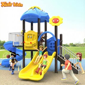 Adventure Playground Equipment Factory - Large Slide Swing Climbing Rope Tower