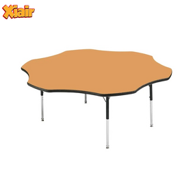 Activity Table Factory - Adjustable Height Wave Shape Student Desk Classroom