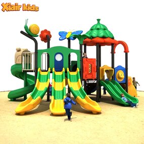 Large Playground Equipment Factory - Outdoor Park Kids Slide Swing Climbing Tower