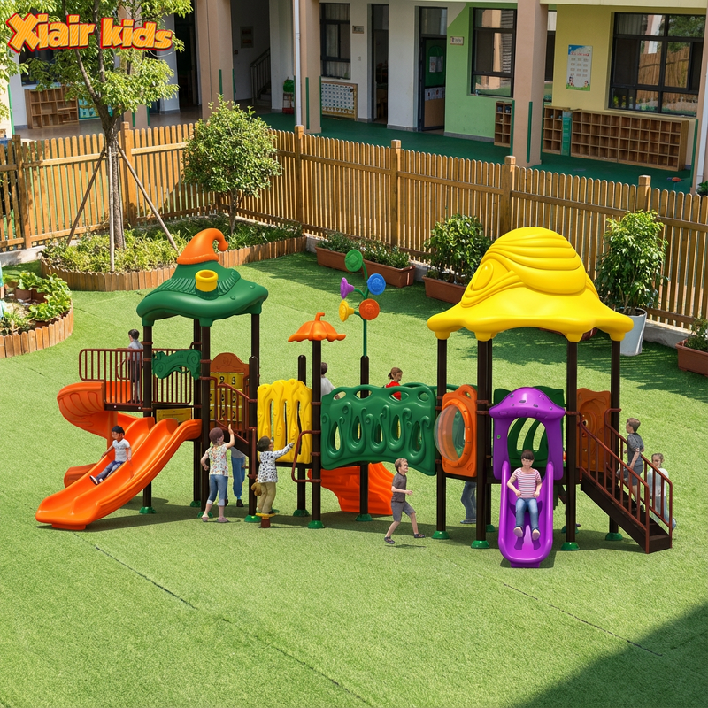 Children Playground Equipment Factory - Outdoor Multi Activity Slide Swing Tower