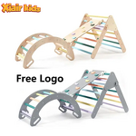 Climbing Frame Set Factory - Montessori Piklers Triangle with Ramp Arch Slide