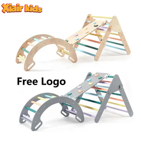 Climbing Frame Set Factory - Montessori Piklers Triangle with Ramp Arch Slide