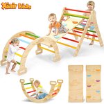5-in-1 Climbing Frame Factory - Montessori Wooden Foldable Indoor Playground
