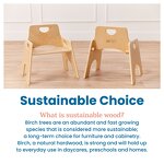 Wooden Stool Factory - Montessori Lightweight Stackable Daycare Baby Seat