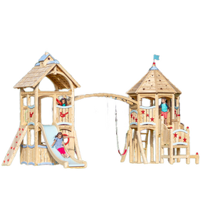 Indoor Swing and Slide Set Factory - Montessori Preschool Toddler Wooden Slide
