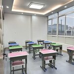 Classroom Furniture Set Factory - Student Desk Chair Combo Wooden Metal Construction