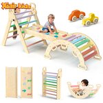 Wooden Climbing Frame Factory - Montessori Foldable Pickler Triangle Toddler Gym