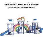 Outdoor Playground Set Factory - Multi Functional Large Slide Swing Tower