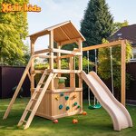 Wooden House Playground Factory - Outdoor Children's Amusement Equipment Kindergarten
