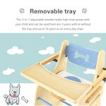 Baby Feeding Table Factory - Wooden Safety High Chair Foldable with Ladder