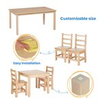 Table and Chair Set Factory - Montessori Wooden Daycare Classroom Design Nursery