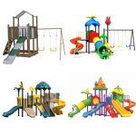 Kindergarten Playground Equipment Factory - Custom Slide Swing Climbing Tower