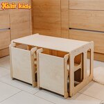 Weaning Table and Chair Factory - Montessori Wooden Kid Activity Table Assemble
