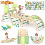 Foldable Climbing Frame Set Factory - Montessori Pickler Triangle with Ramp Arch