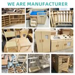 Chair Table Combo Set Factory - Preschool Wooden Daycare Furniture Montessori